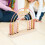 Wooden Abacus Counting Beads Frame Educational Toy Pink 6