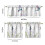 Purple Flower Bird Kitchen Curtains Set 3-Piece 5