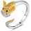 Sterling Silver Dog Ring for Women Adjustable Hypoallergenic 1