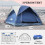KANCOKIT Camping Tent Waterproof 3-Person with Removable 4