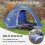 KANCOKIT Camping Tent Waterproof 3-Person with Removable 5