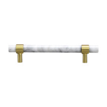 Marble Cabinet Pulls White 35x140mm