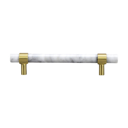 Marble Cabinet Pulls White 35x140mm