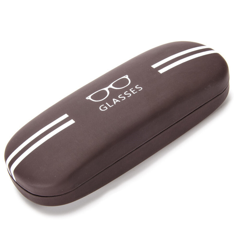Zhouq-Outdoors (Coffee) Hard Flocking Sunglasses Case - Horizontal