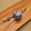 Gamvdout Ceramic Knobs Blue White 41mm 2 Pack 1