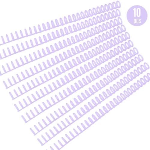Plastic 30-Hole Binder Spine 10 pcs 85-sheet capacity 2