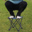Portable Folding Camping Stool Blue Lightweight Outdoor 8
