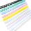Plastic 30-Hole Binder Spine 10 pcs 85-sheet capacity 5