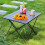 Table d'appoint de Camping pliante Portable 1 pièce, Table de plage multifonctionnelle, petite Table de sac à dos de 7