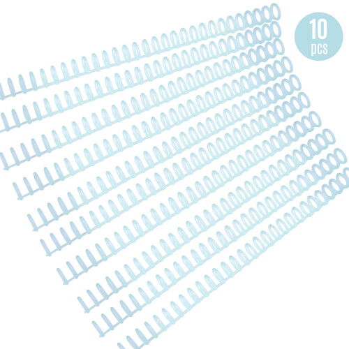 Plastic 30-Hole Binder Spine 10 pcs 85-sheet capacity 2