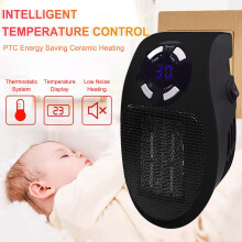 Ceramic Air Heater 500W Indoor Wall-Mounted with Adjustable