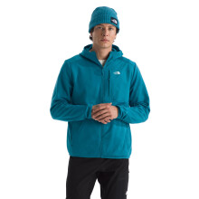 The North Face Herr TNF Performance Fleece Full Zip Hoodie - Lätt Huva, Dragkedjefickor & Stretchtyg, Dusk Blue, Large