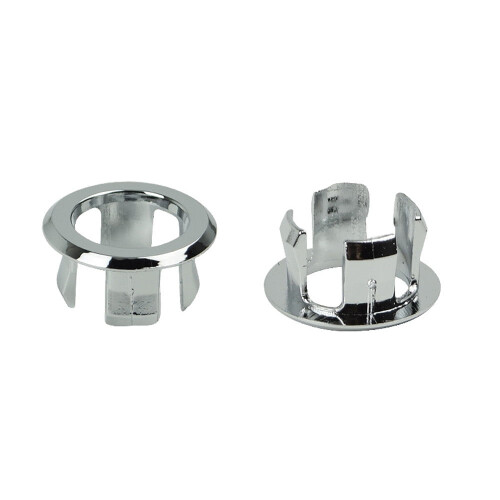 Silver Basin Overflow Ring Flat Hollow Design for Ceramic