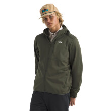 The North Face Herr TNF Performance Fleece Full Zip Hoodie - Lätt Huva, Dragkedjor & Stretch, Ny Taupe Grön, XX-Large