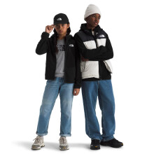 Sudadera con cremallera completa de forro polar para niños The North Face, Negro Tnf, Talla M