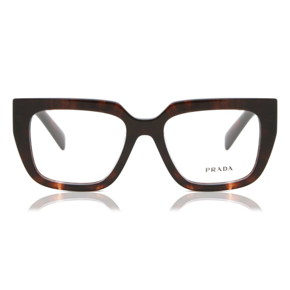 Prada Women's Brown Pr A03v 14P1o1 Woman Optical Frames Acetate Geometric Normal - Image 2