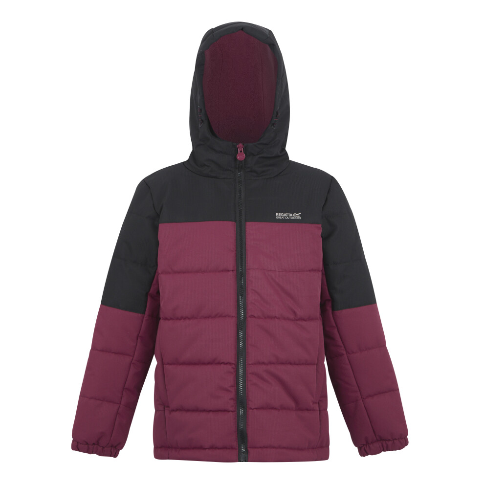 Regatta (10-11 Years, Black/Dark Pimento) Childrens/Kids Lofthouse Insulated Jacket