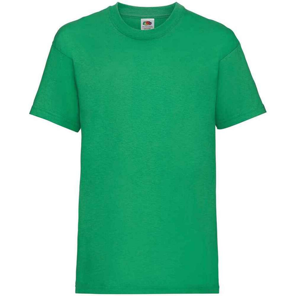 Fruit Of The Loom (7-8 Years, Kelly Green) Childrens/Kids Valueweight T-Shirt