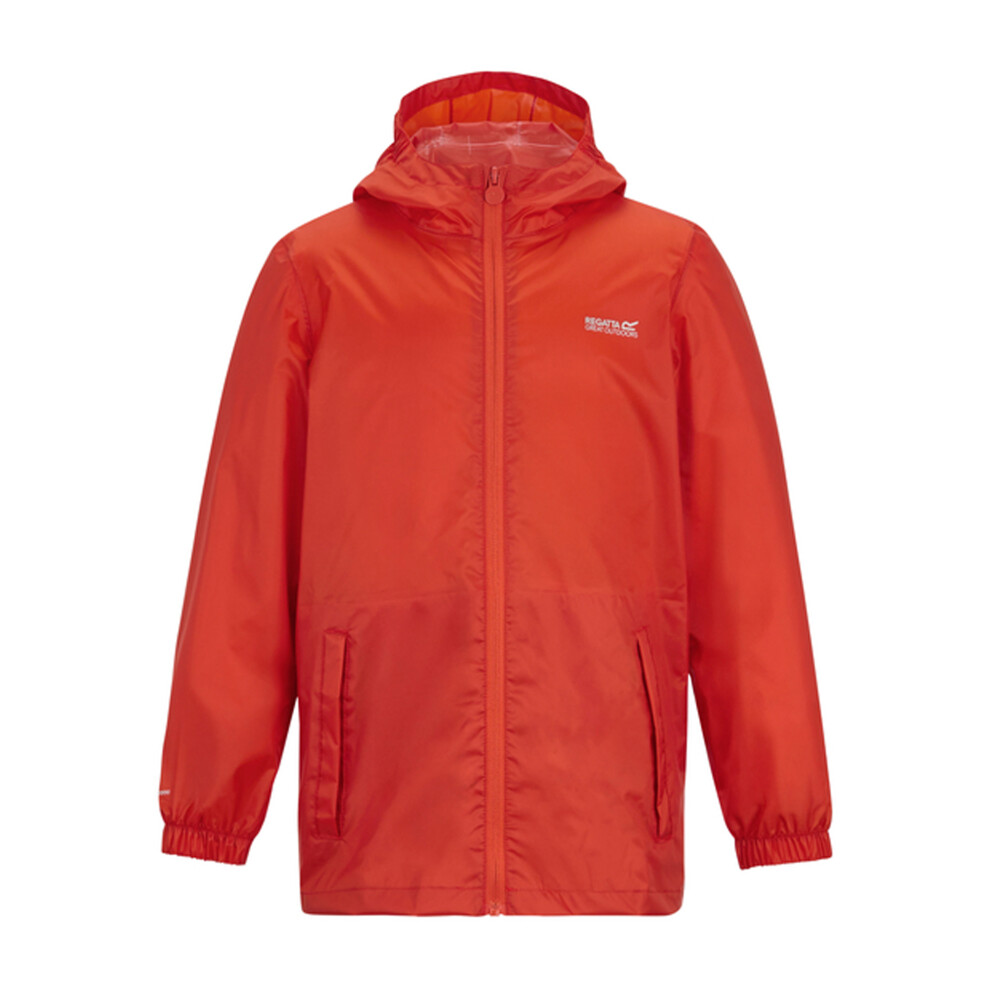 Regatta (7-8 Years, Rusty Orange) Great Outdoors Childrens/Kids Pack It Jacket Iii Waterproof Packaway Black