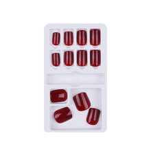 Fake Nail Tips Set Natural French Short 12 Sizes
