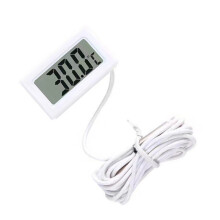LCD Digitale Display Thermometers voor Koelkast Aquarium-Wit