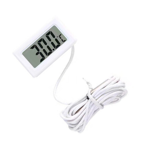 LCD Digitale Display Thermometers voor Koelkast Aquarium-Wit