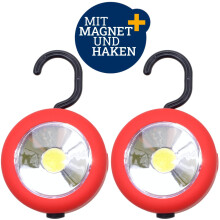 2x COB LED Leuchte Magnet + Haken