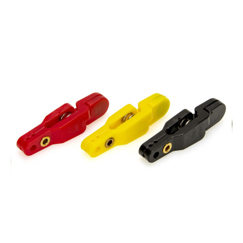 Plastic Fishing Line Release Snap Clip Adjustable-Yellow 1
