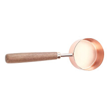 Houten handvat smeltlepel voor zegel stempel platte bodem-80 ml