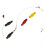 Plastic Fishing Line Release Snap Clip Adjustable-Yellow 6
