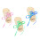 Kinderen Houten Veterschoenenplank Creatief Threading-Roze 2