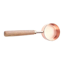 Houten handvat smeltlepel voor zegel stempel platte bodem-60 ml