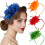 1900S Flapper Feathered Flower Hairband For Carnivals-Black 7