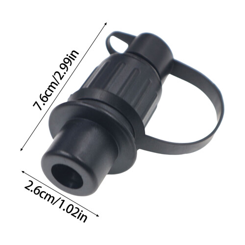 3 Pin Trailer Plug Adapter 12V 3 Poles Towing Socket Electronic 2