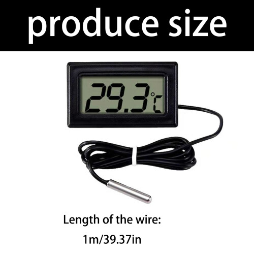 LCD Digitale Display Thermometers voor Koelkast Aquarium-Wit 2