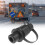 3 Pin Trailer Plug Adapter 12V 3 Poles Towing Socket Electronic 6