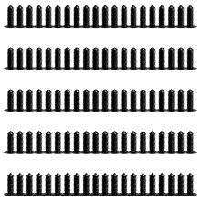 Auto Interior Barbed Plastic Rivet Clips Trunk Roof-100 pieces