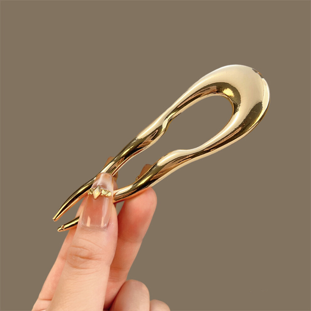 Roc-Electron (Gold) Vintage U-Shaped Alloy Hairpins For Styling