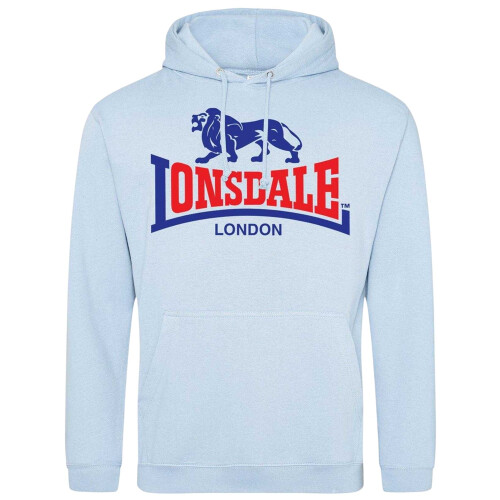 LONSDALE (S, Sky Blue) Lonsdale Mens Logo Pullover Hoodie