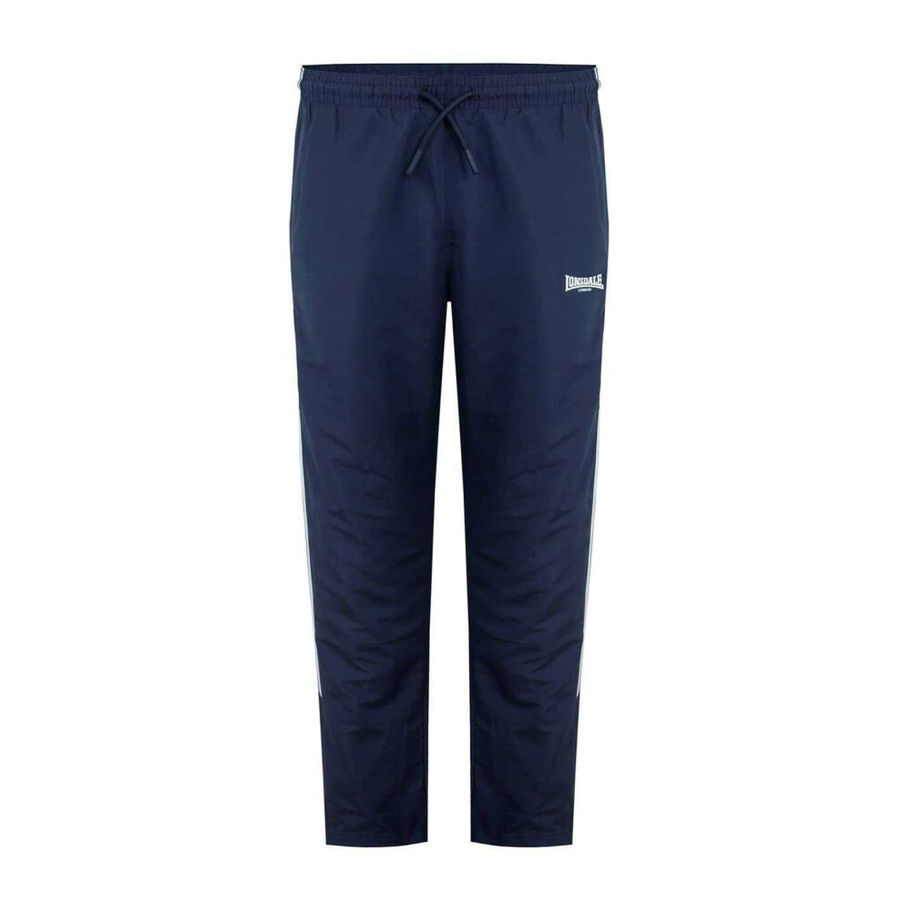 Lonsdale (L, Navy) Mens Twin Stripe Tracksuit Bottoms