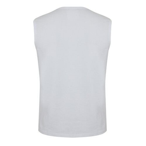 LONSDALE (M, White) Lonsdale Mens Plain Sleeveless Vest Top 1