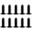 Auto Interior Barbed Plastic Rivet Clips Trunk Roof-100 pieces 2