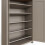 Lancaster 2 Door Shoe Cabinet Grey with Oak Top 7