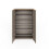 Lancaster 2 Door Shoe Cabinet Grey with Oak Top 3
