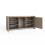 Lancaster 2 Door Shoe Bench Grey with Oak Top 5