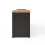Lancaster 2 Door Shoe Bench Black with Oak Top 6
