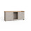 Lancaster 2 Door Shoe Bench Grey with Oak Top 4