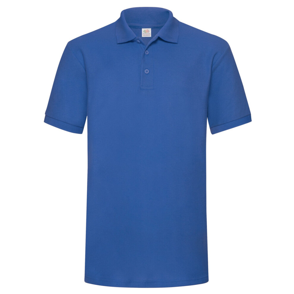 Fruit Of The Loom (S, Royal Blue) Mens 65/35 Heavyweight Polo Shirt
