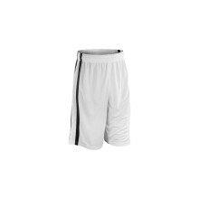 (2XL, White/Black) Spiro Mens Quick Dry Basketball Shorts