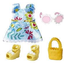 Littles von Baby Alive Little Styles, Outfit Fun in der Sonne für Littles Puppen, Braun